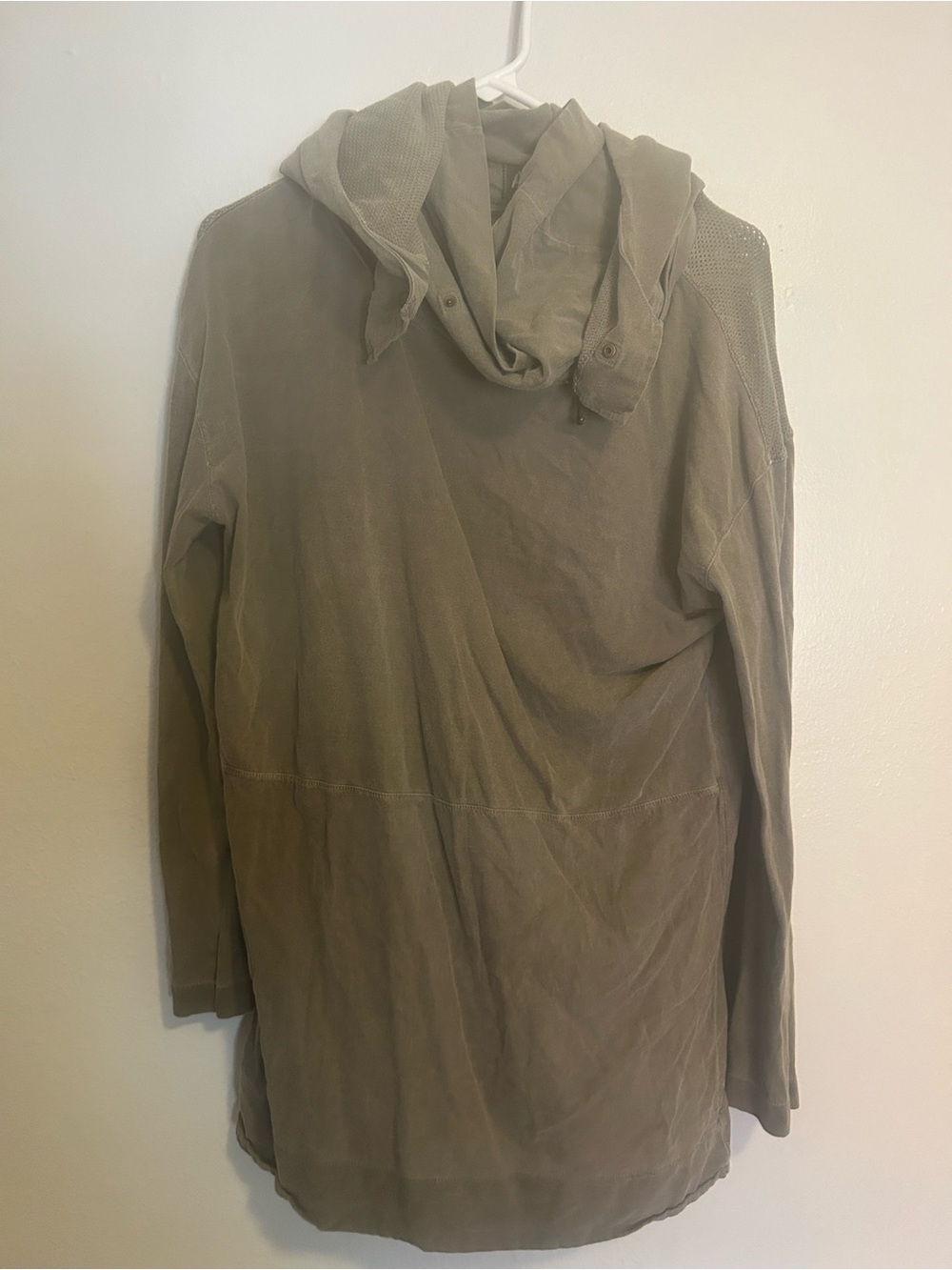 Osklen Men's Hooded Longline Jacket - Olive